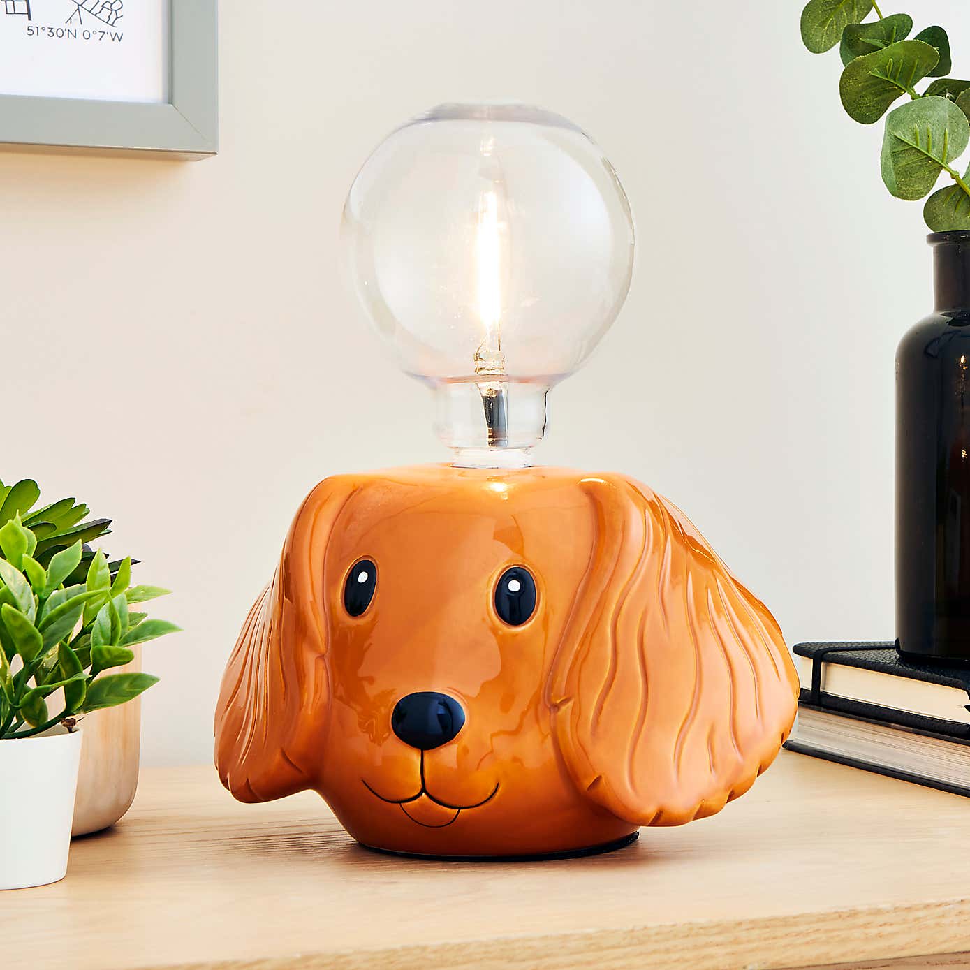 Dog Animal Head Bulb Holder