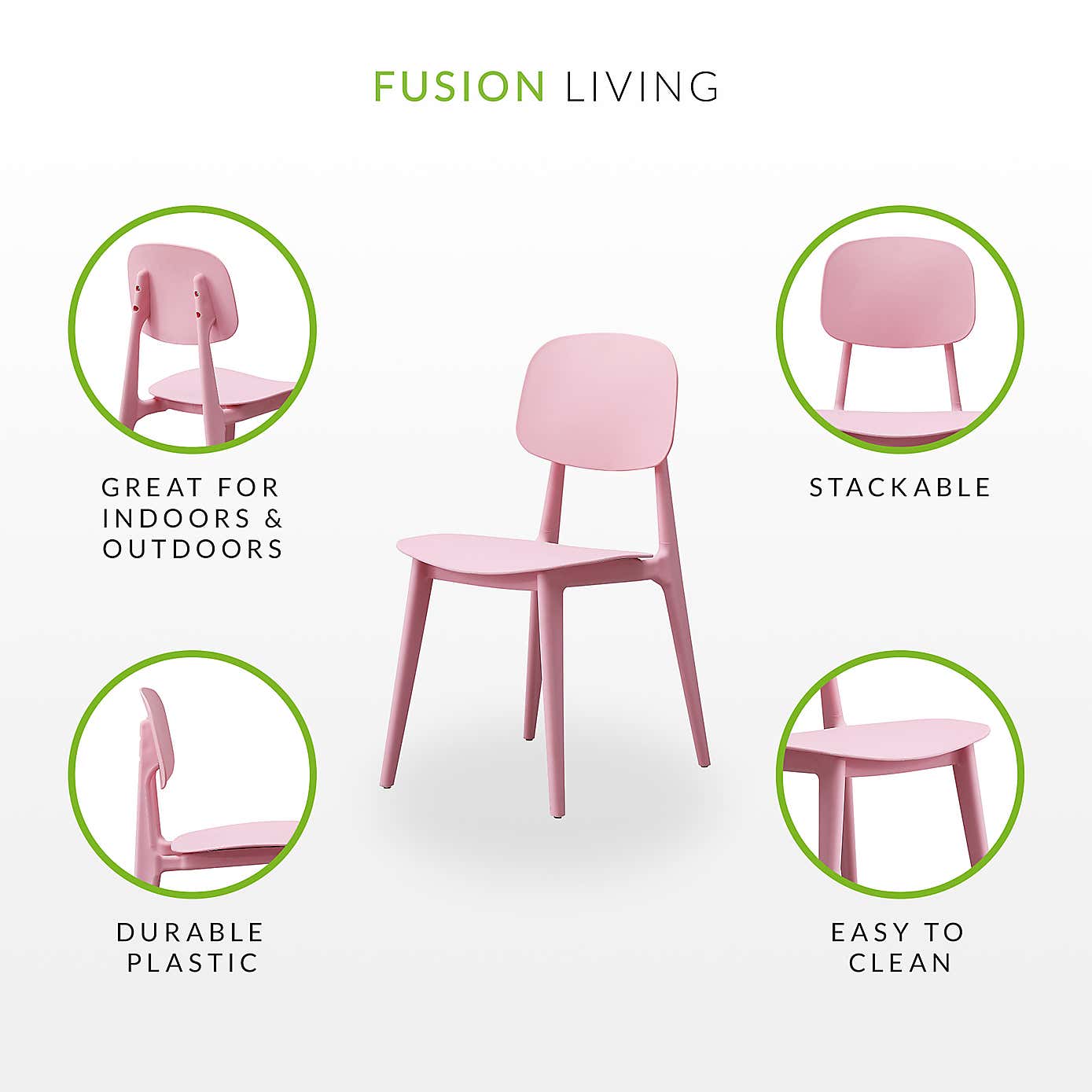 Fusion Living Oslo Plastic Dining Chair