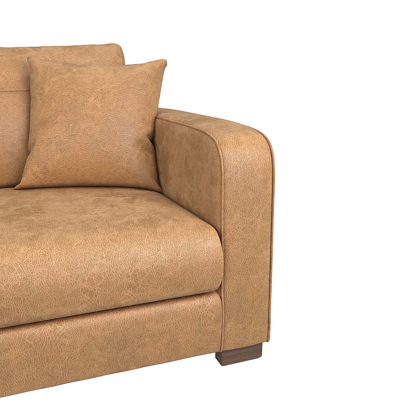 Carson Faux Leather 3 Seater Sofa