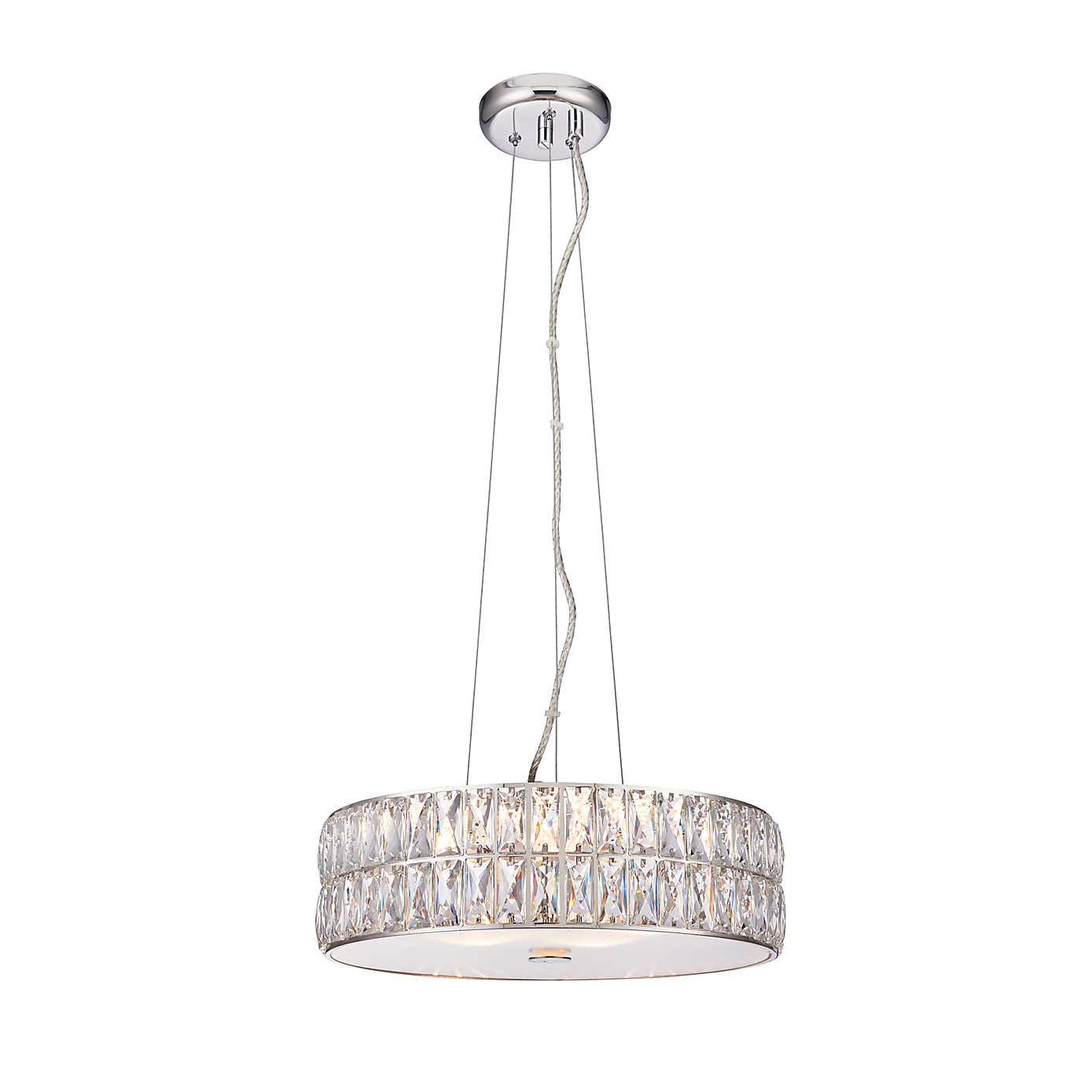 Crystal Armoury Integrated LED Pendant Fitting 48cm