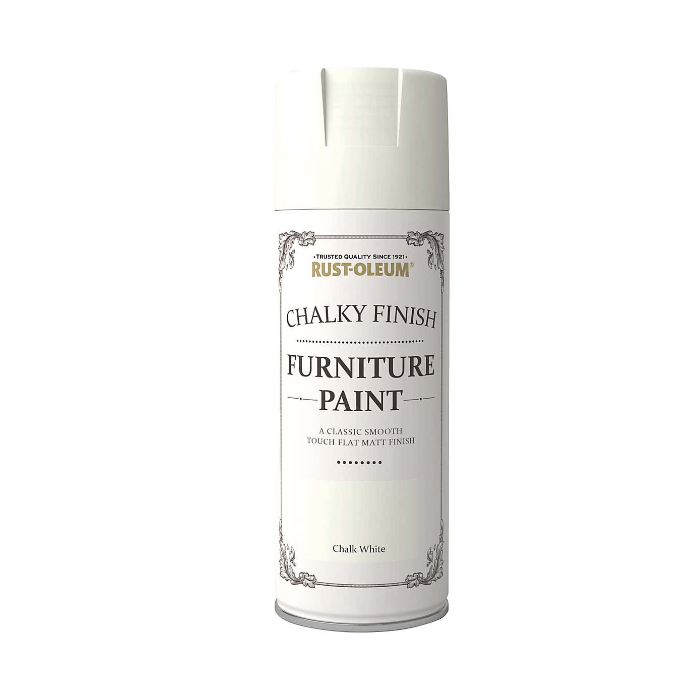 Rust-Oleum Chalk White Furniture Spray Paint 400ml