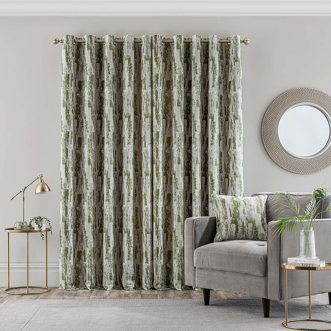 Abstract Global Eyelet Curtains