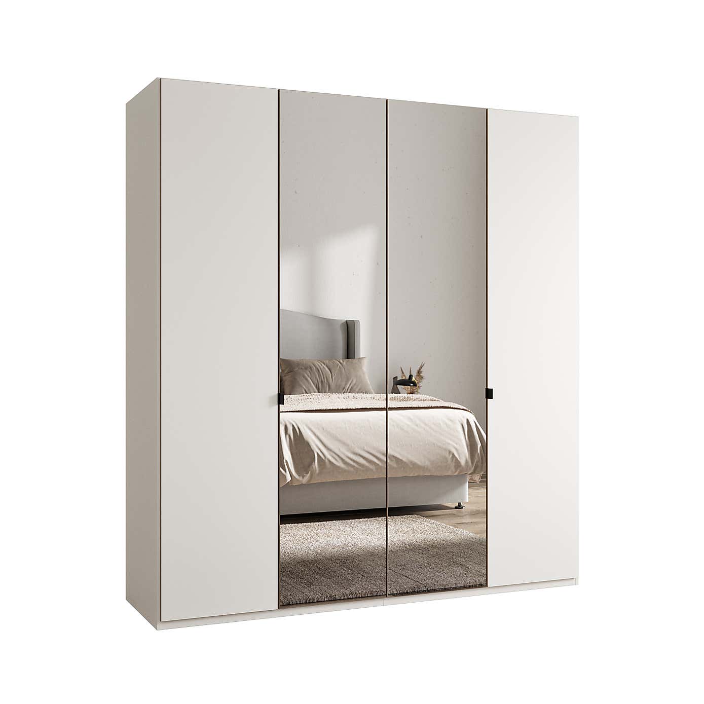 Wiemann Kahla 4 Door Mirrored Wardrobe