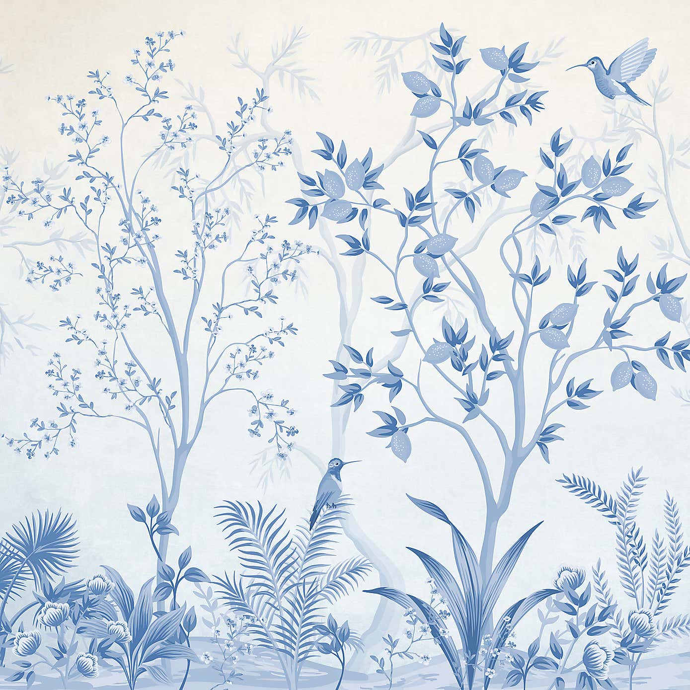 Archive Tree Blue Mural