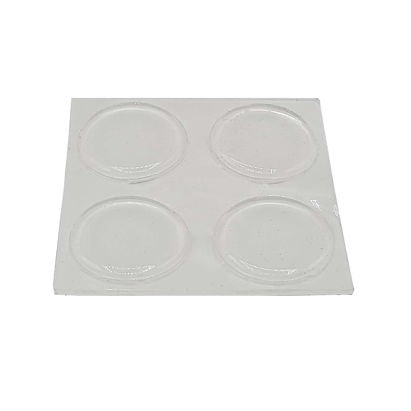 Vinyl Pads Round 19mm Pack of 8 Clear