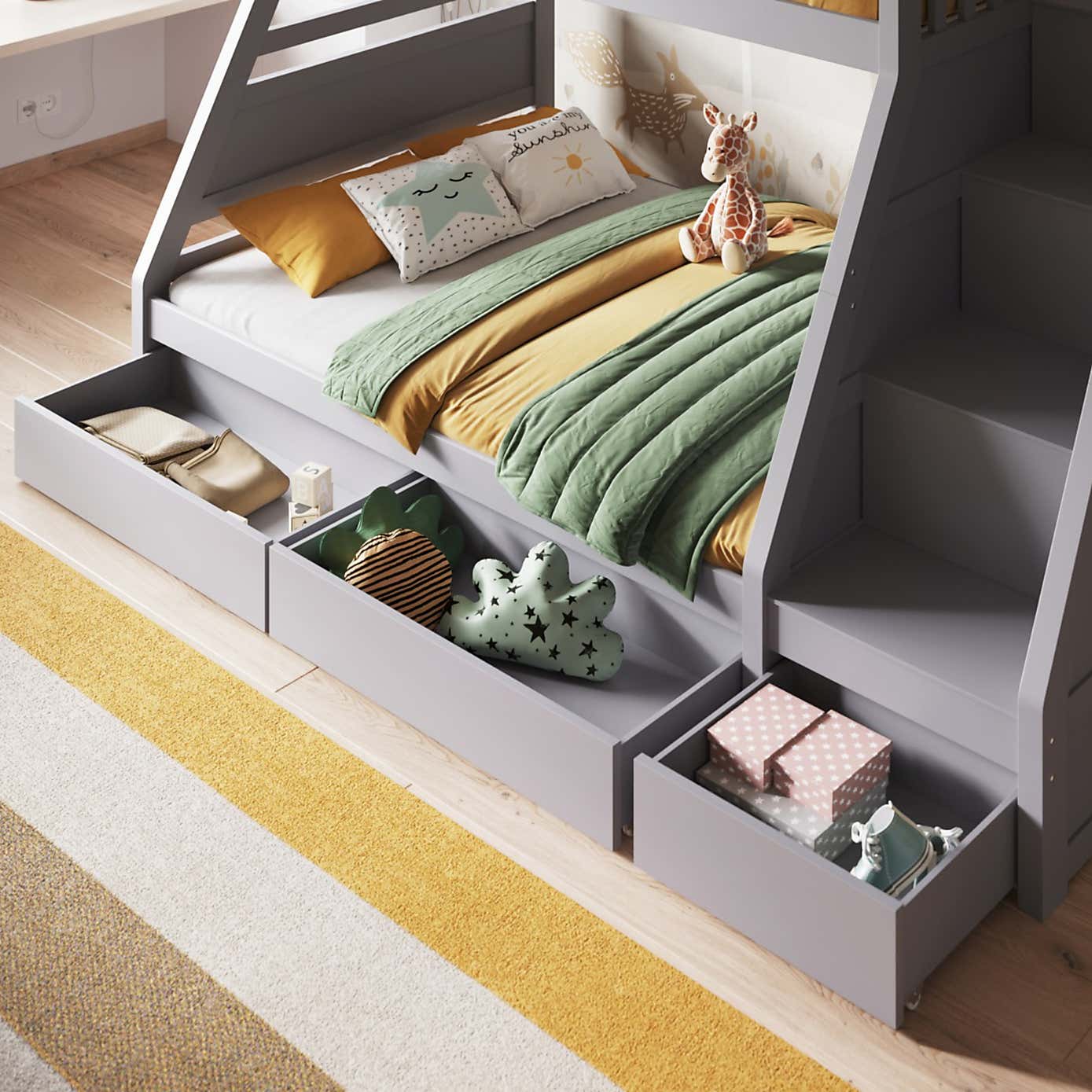 Lunar Triple Bunk Bed