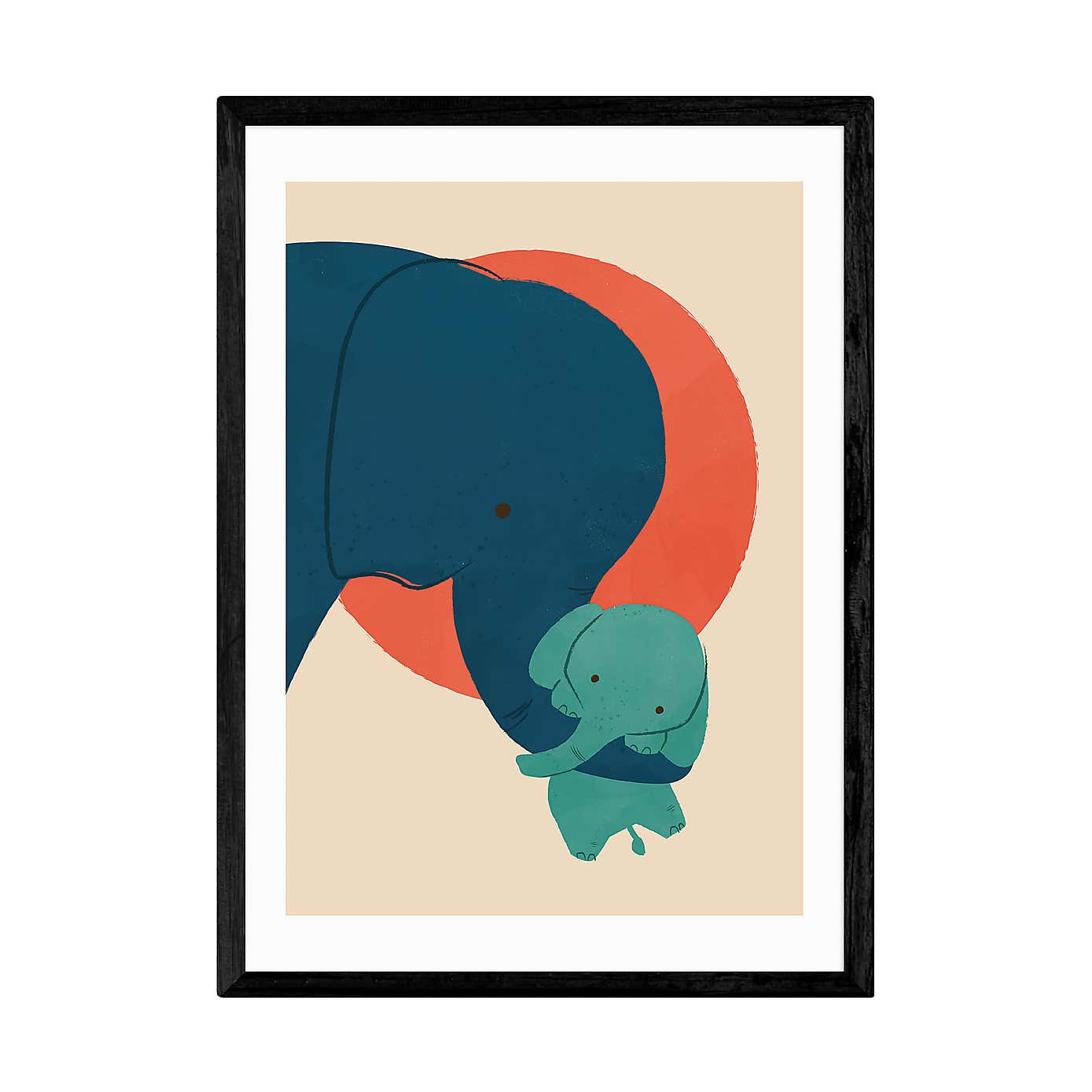East End Prints Baby Elephant Print