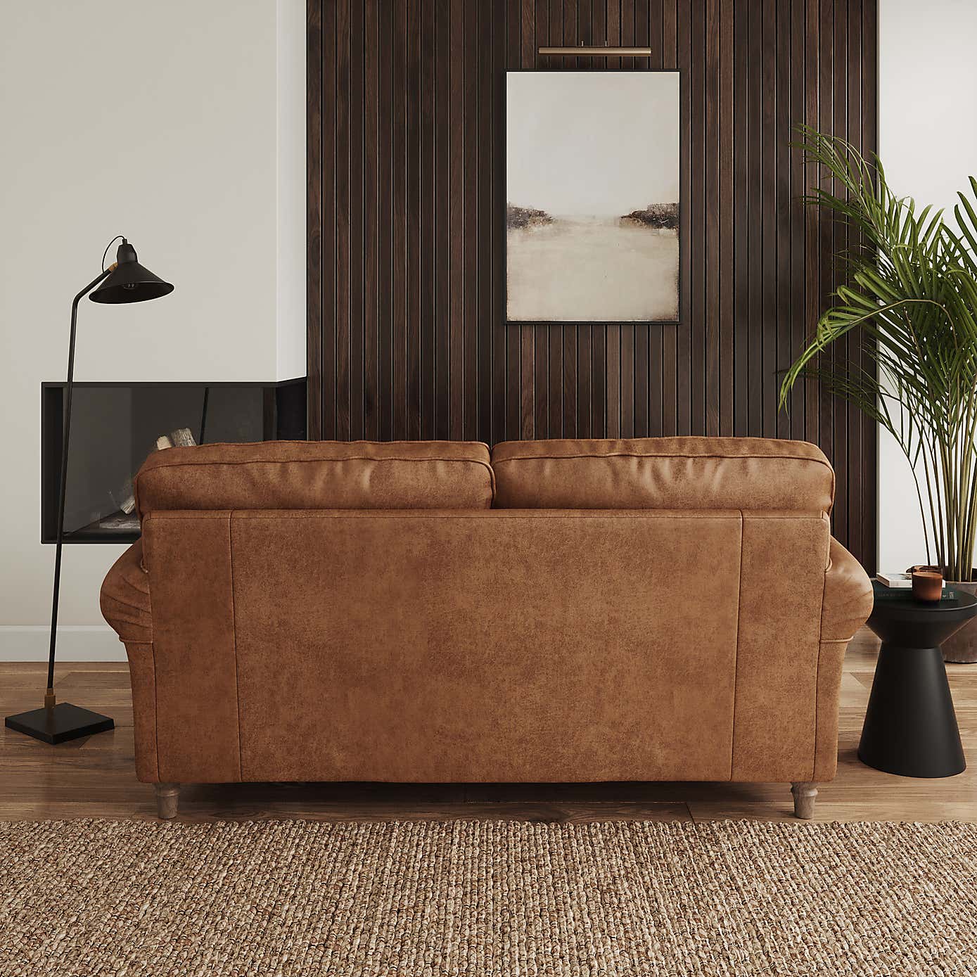 Flori Arizona 2 Seater Sofa, Faux Leather