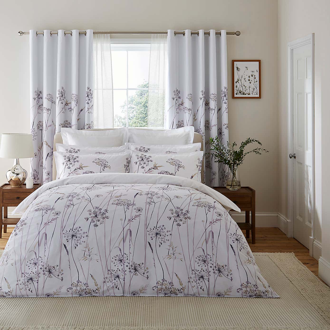 Dorma Purity Meadow 100% Cotton Duvet Cover and Pillowcase Set