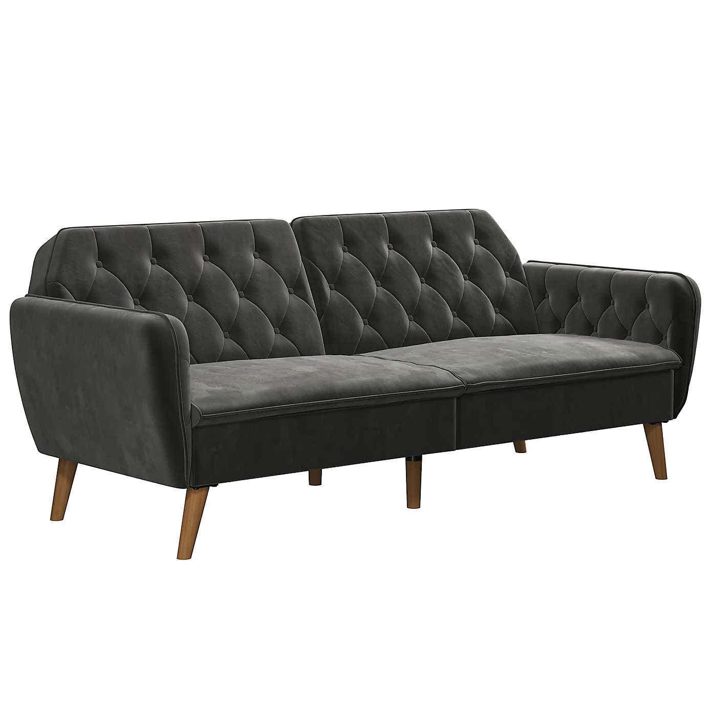 Tallulah Velvet Memory Foam Futon