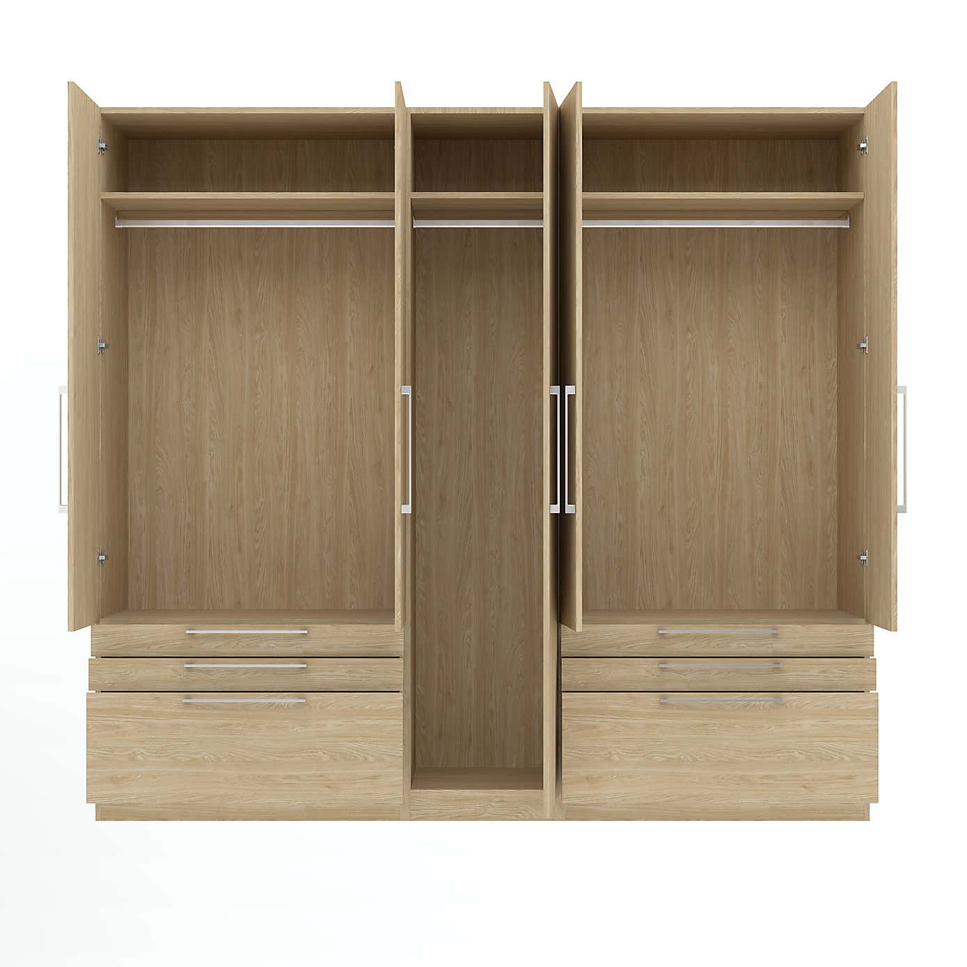 Foster 5 Door 6 Drawer Wardrobe