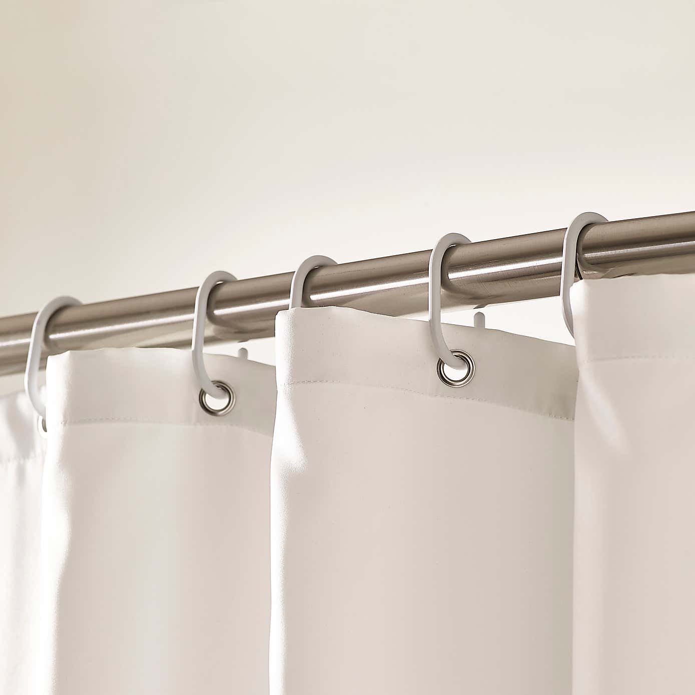 Monochrome Stitch Shower Curtain