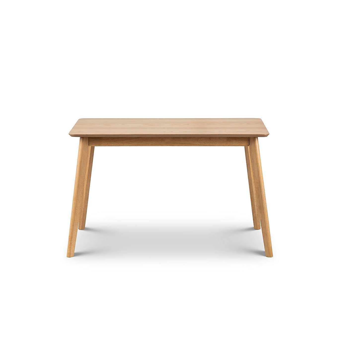 Boden Rectangular Oak Veneer Dining Table with 4 Ibsen Dining Chairs