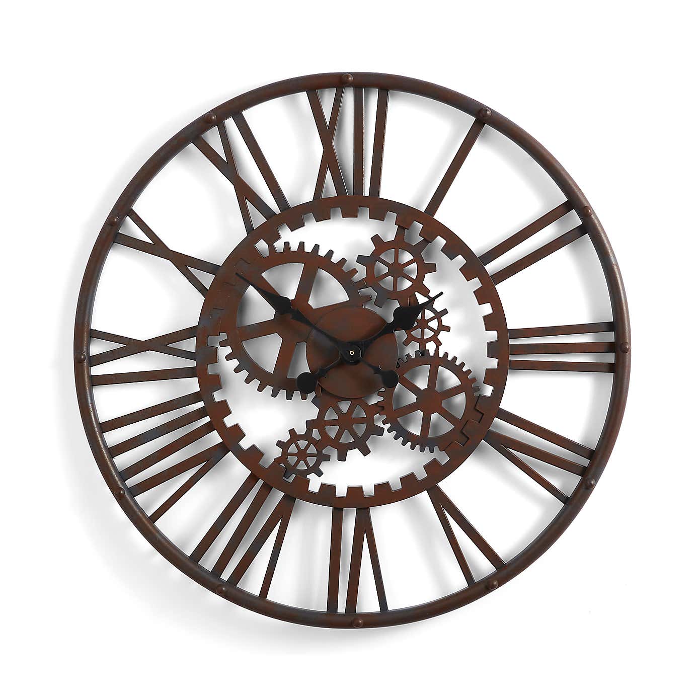 Indoor Outdoor Cogs Clock 60cm