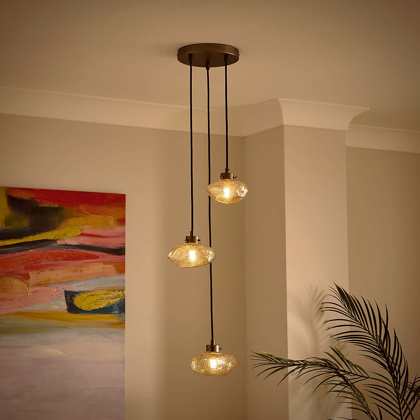 Lava Industrial 3 Light Cluster Ceiling Light