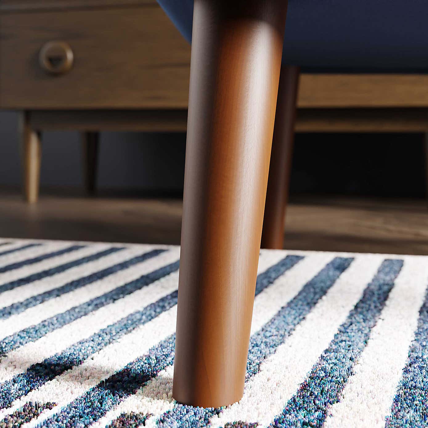 Sven Velvet Modern Wing Chair