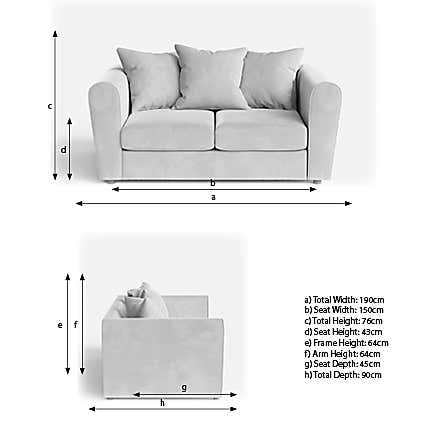 Blake Cosy Sherpa Quilted Arm 2 Seater Sofa Ivory