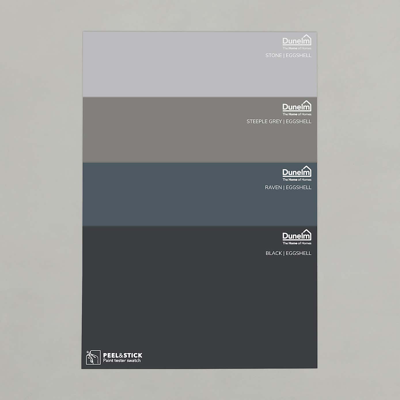 Eggshell Grey & Black Paint Sample Bundle