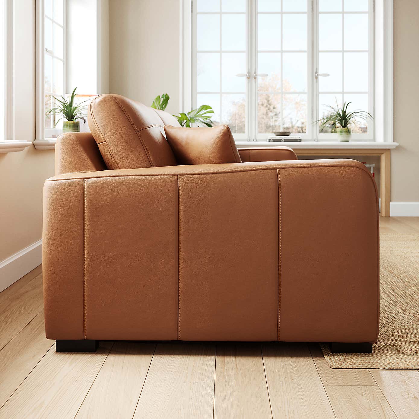 Carson Classic Leather 3 Seater Sofa