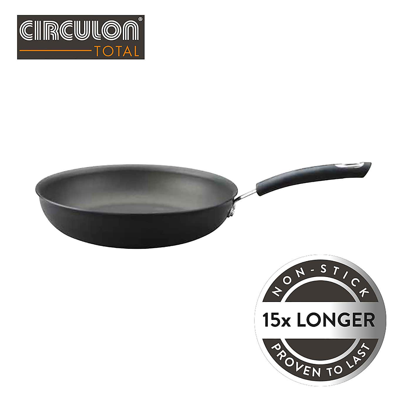 Circulon Total Non-stick Hard Anodised Aluminium Induction Frying Pan, 31cm