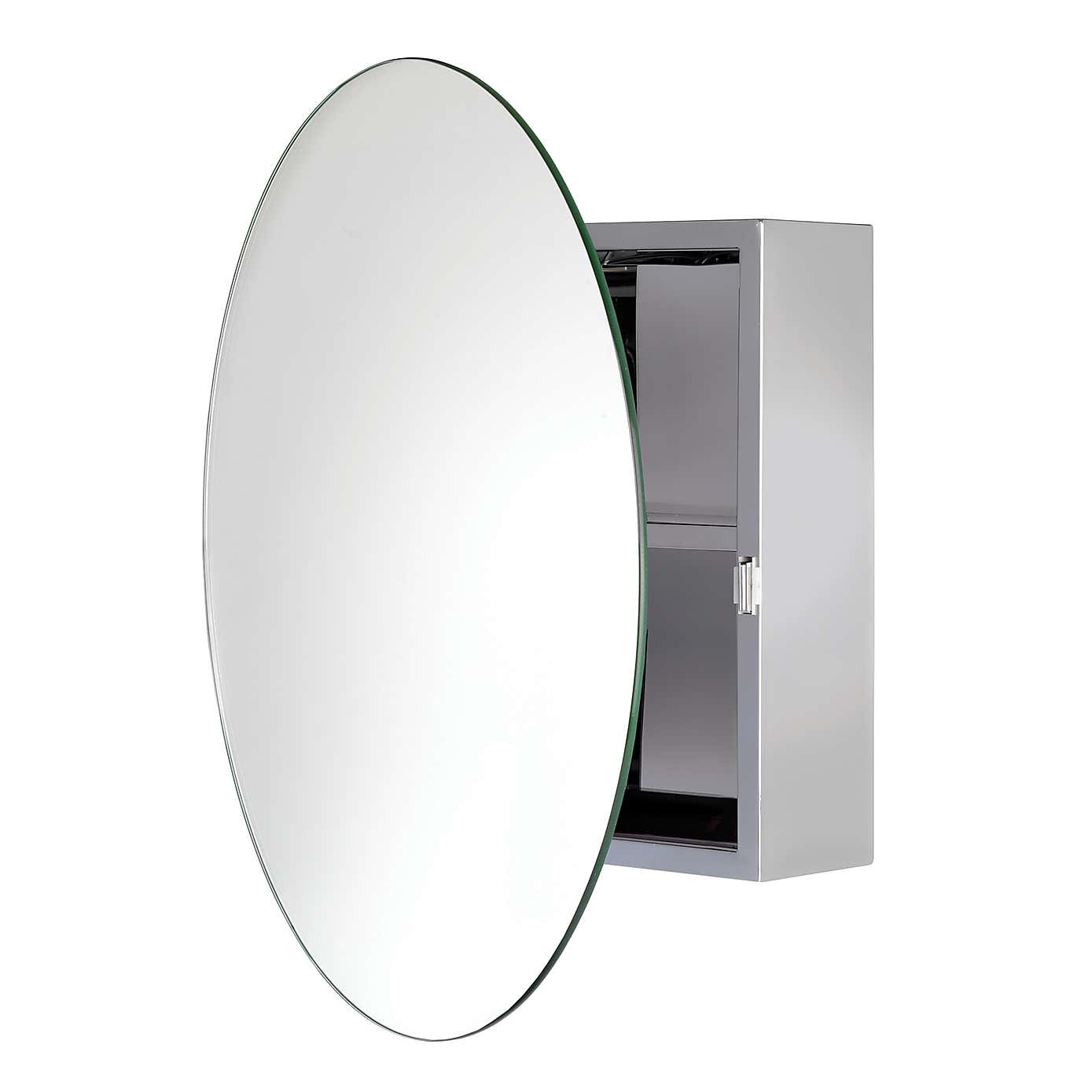 Severn Circular Mirror Door Cabinet