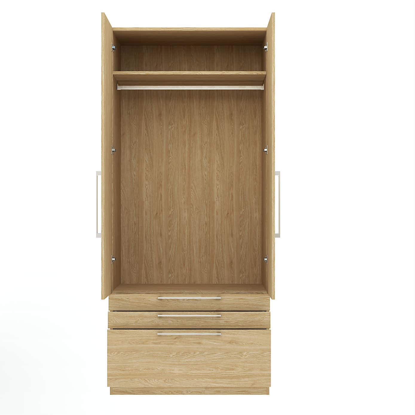 Foster Double 3 Drawer Wardrobe
