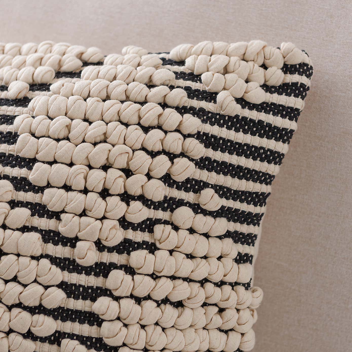 Jersey Bobble Diamond Square Cushion