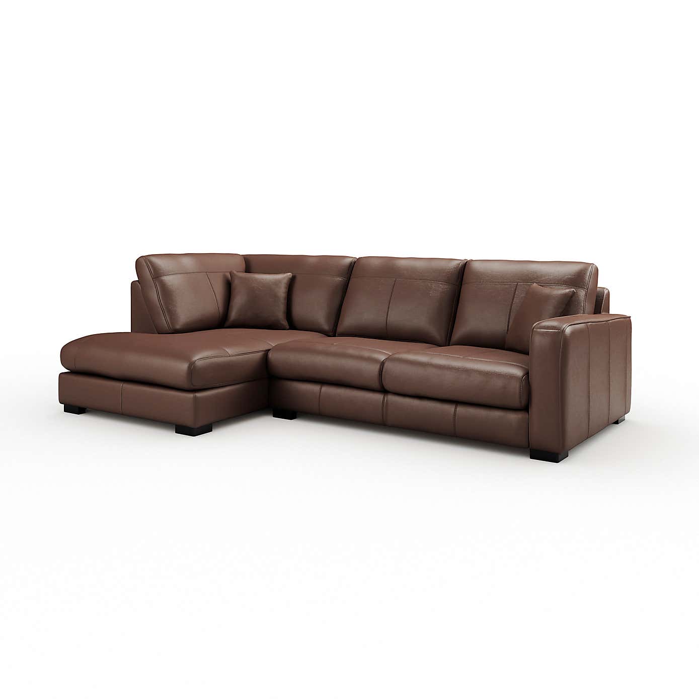 Carson Classic Leather Large Corner Chaise Sofa