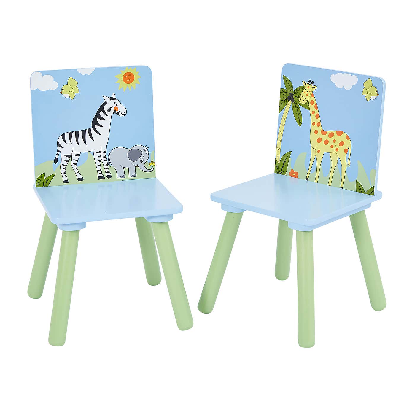 Liberty House Kids Safari Table And Two Chair Set