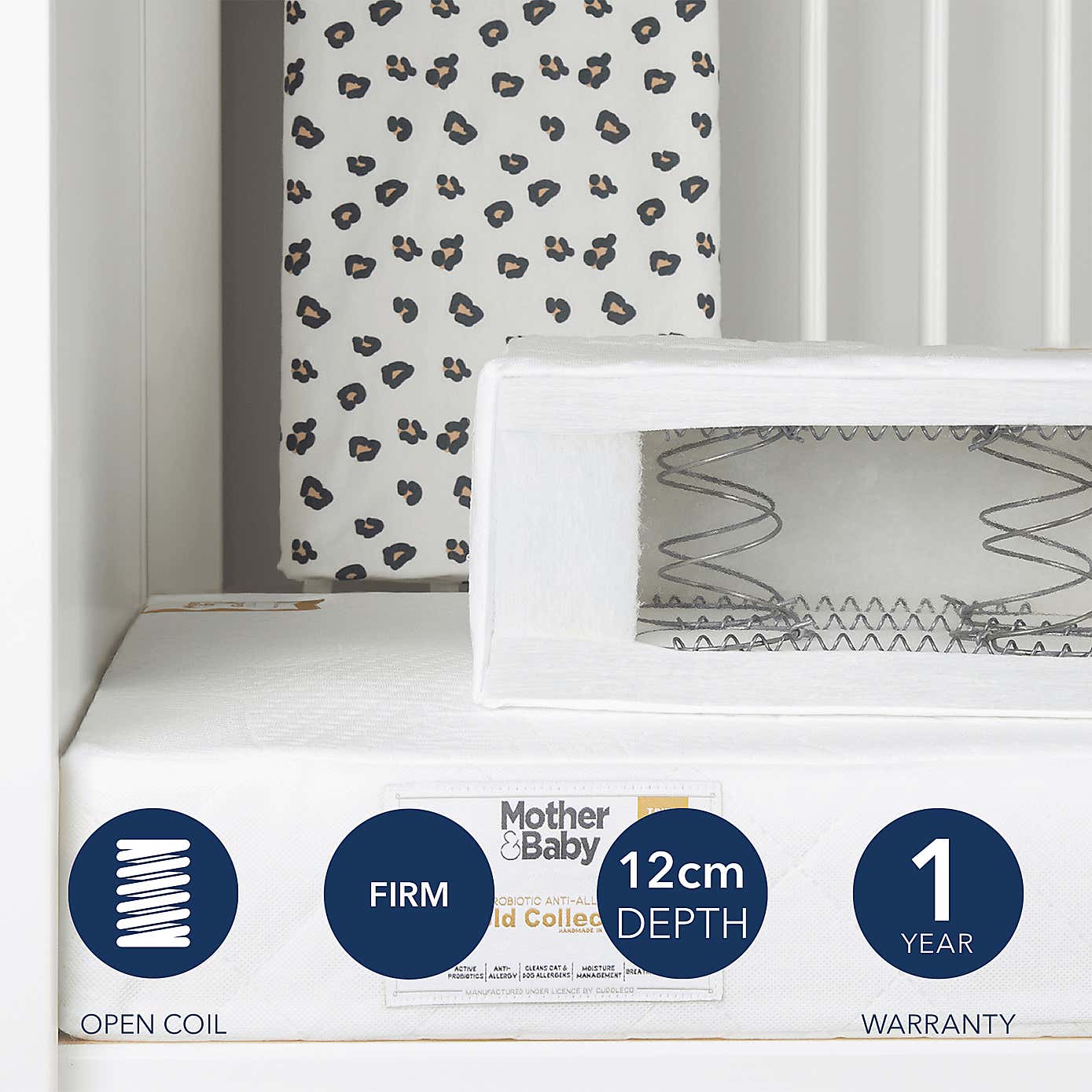 Mother&Baby Rose Gold Hypoallergenic Sprung Mattress