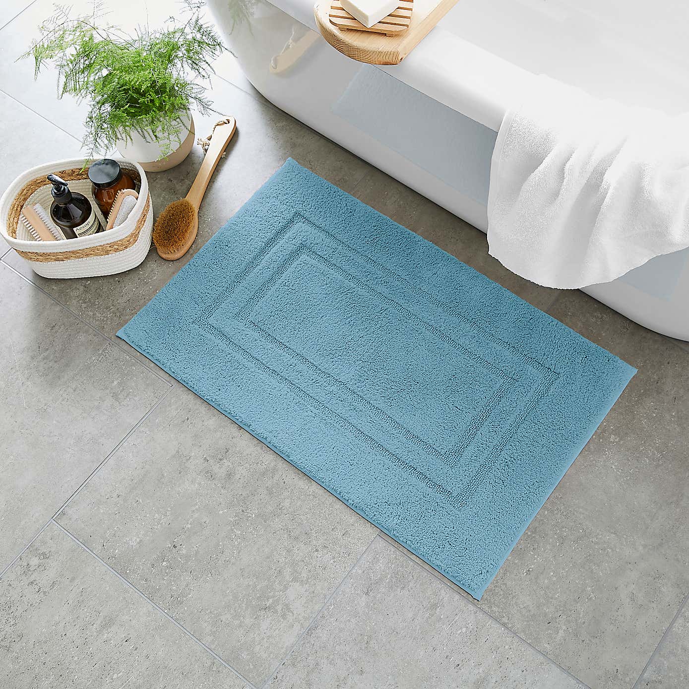 Luxury Cotton Bath Mat