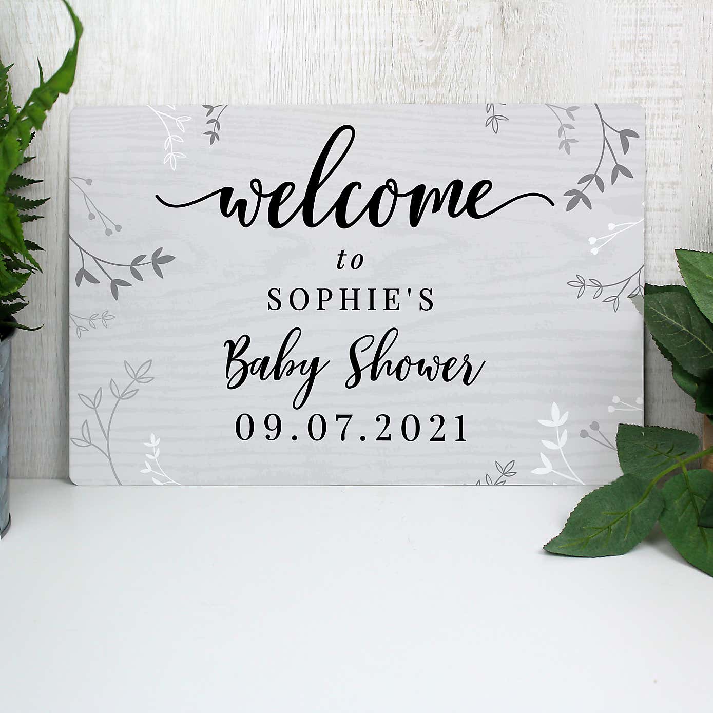 Personalised Wedding Welcome Metal Sign