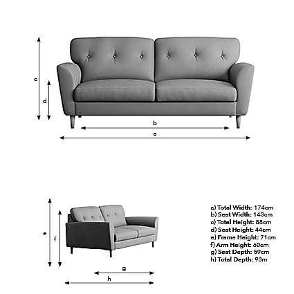 Sven Tonal Weave 3 Seater Sofa