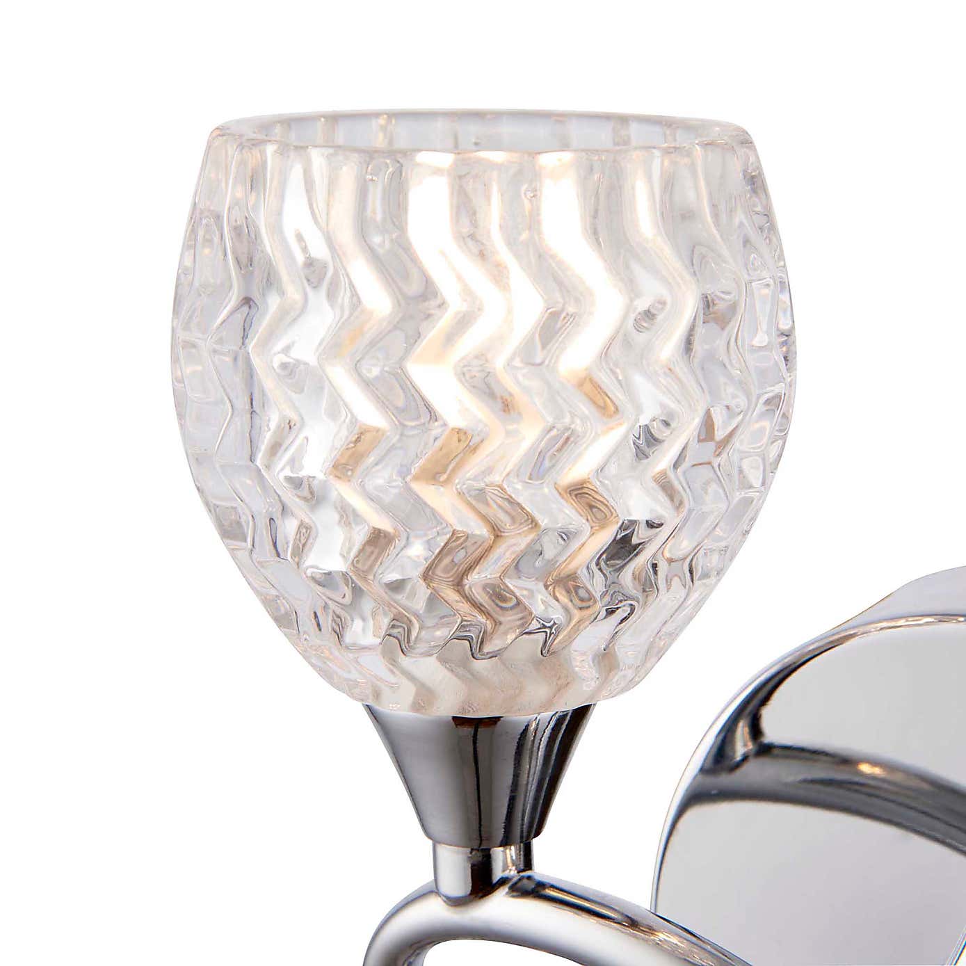 Vogue Boyer 2 Light Wall Light Chrome