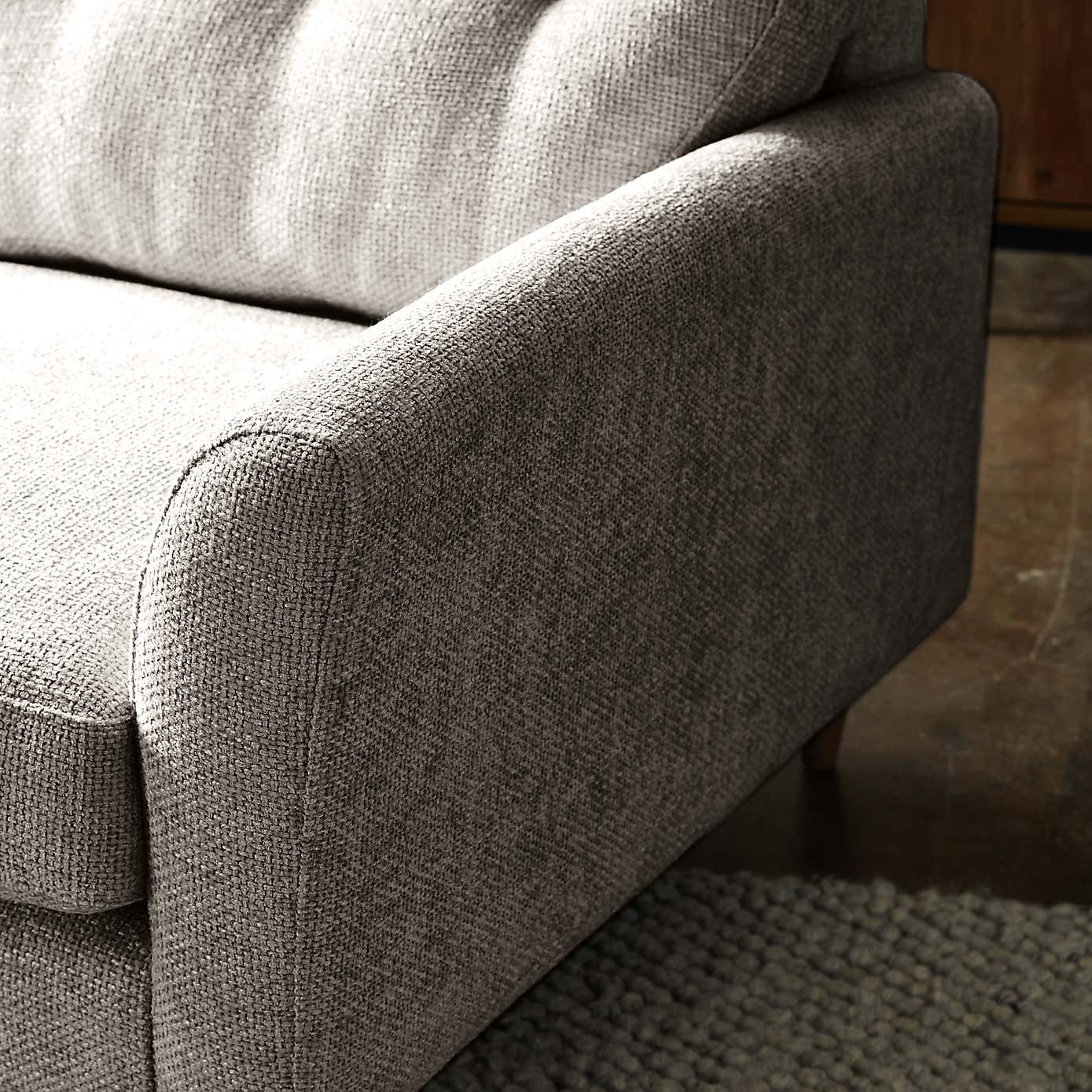 Sven Chunky Chenille Corner Chaise Sofa