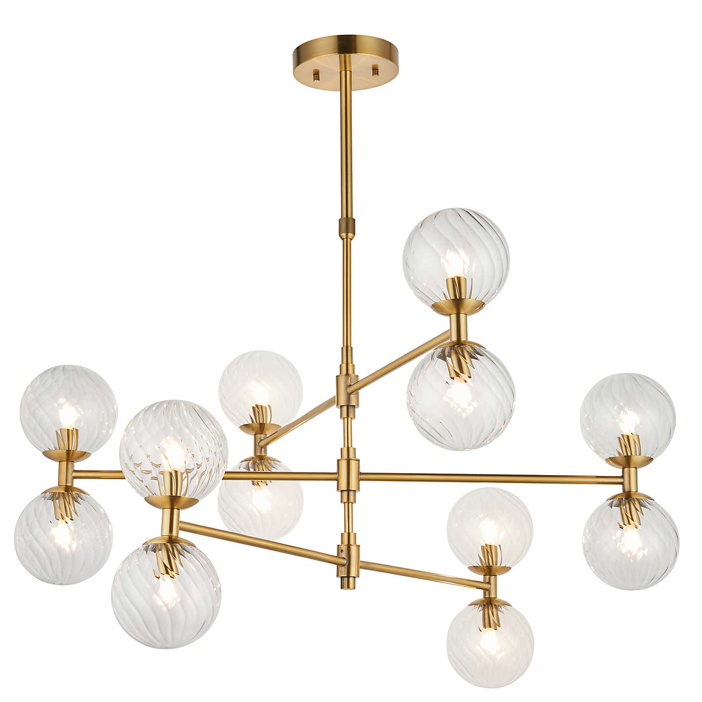 Vogue Esteban Art Deco 12 Light Adjustable Ceiling Light