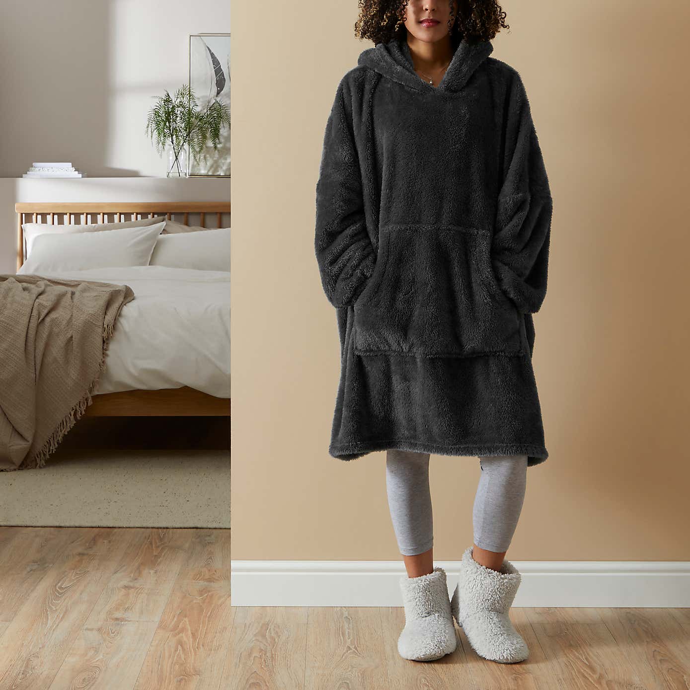 Teddy Oversized Blanket Hoodie