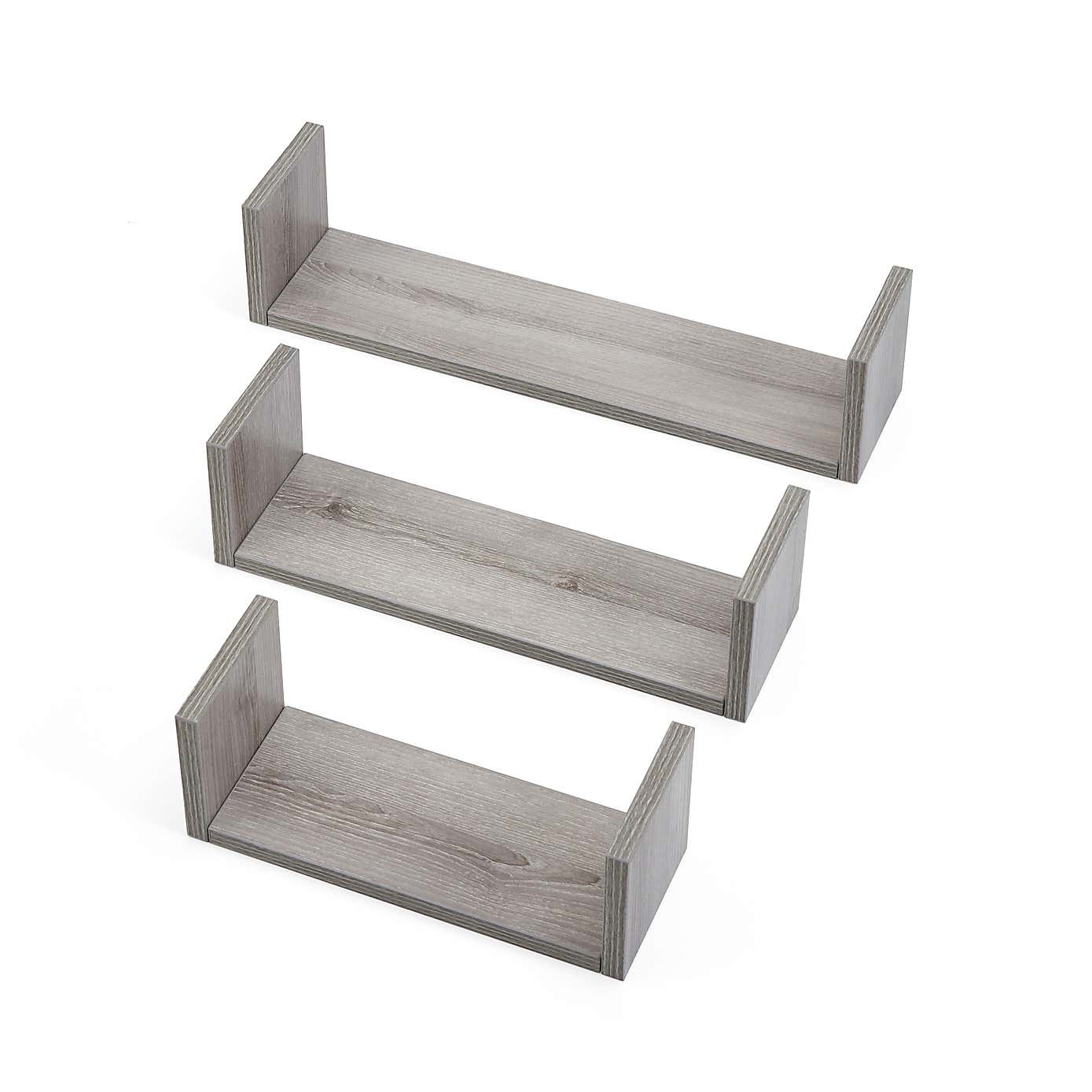 Tutti Bambini Modena Set of Three UShaped Wall Shelves