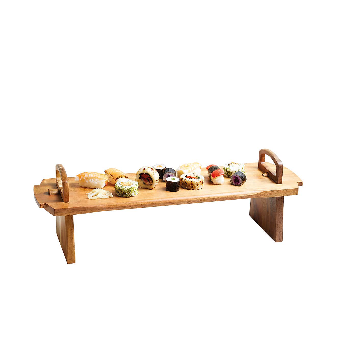 Artesà Acacia Wood Platform Platter Serving Board