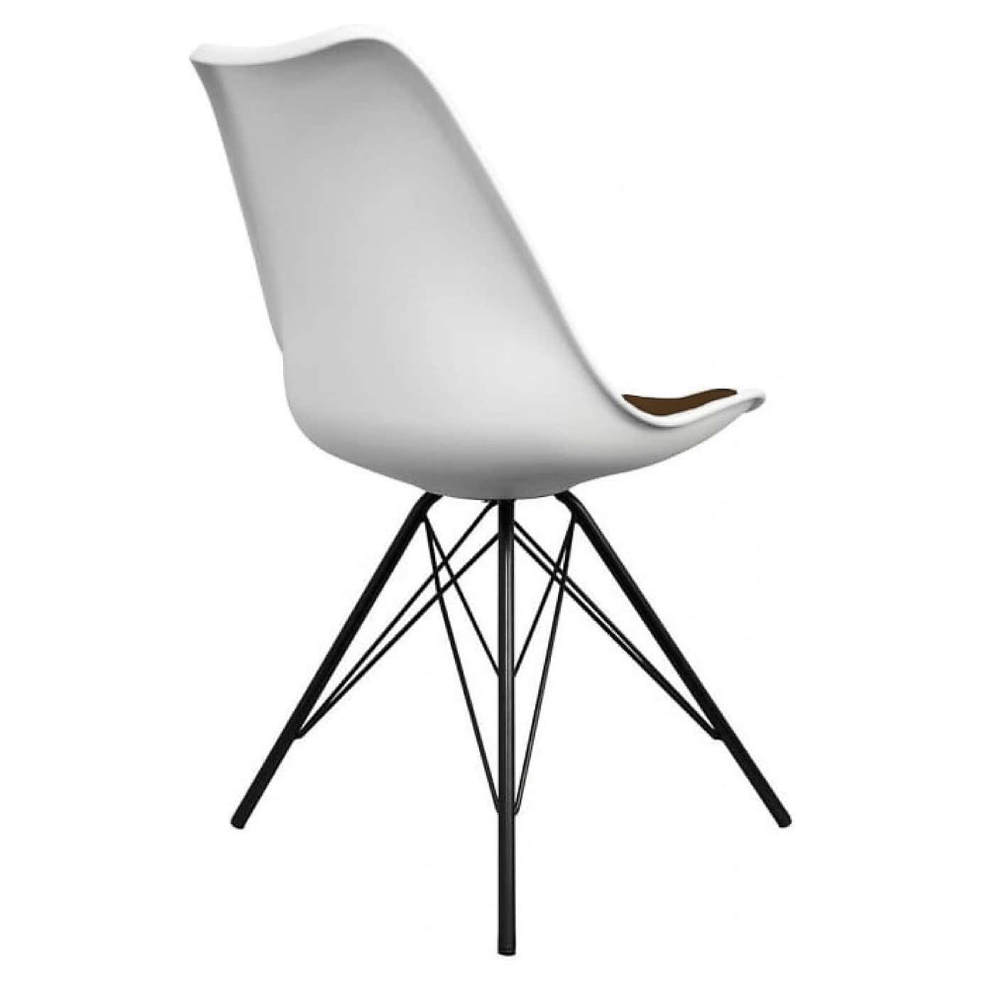 Fusion Living Soho White Plastic Dining Chair