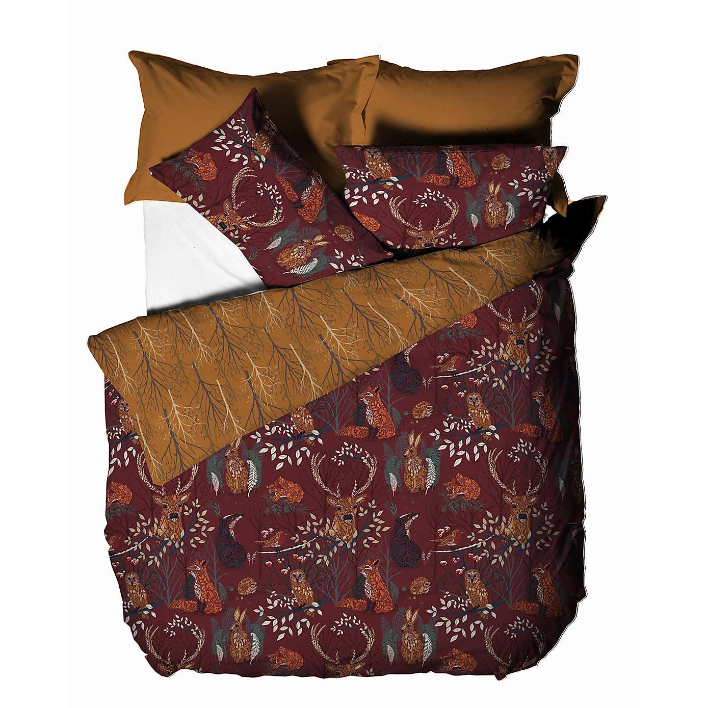 furn. Riva Forest Fauna Duvet Cover & Pillowcase Set