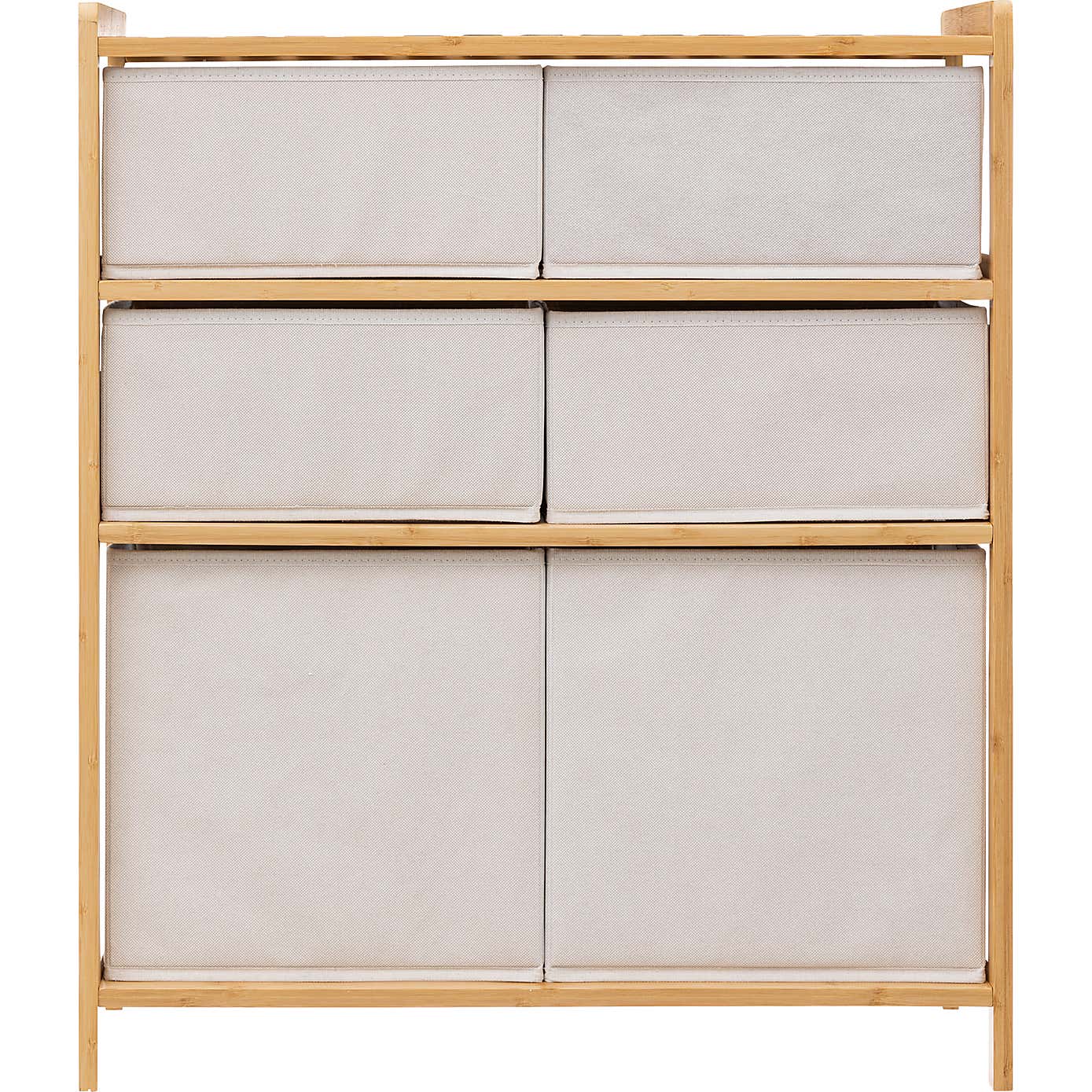 Tidy White 6 Box Storage Unit