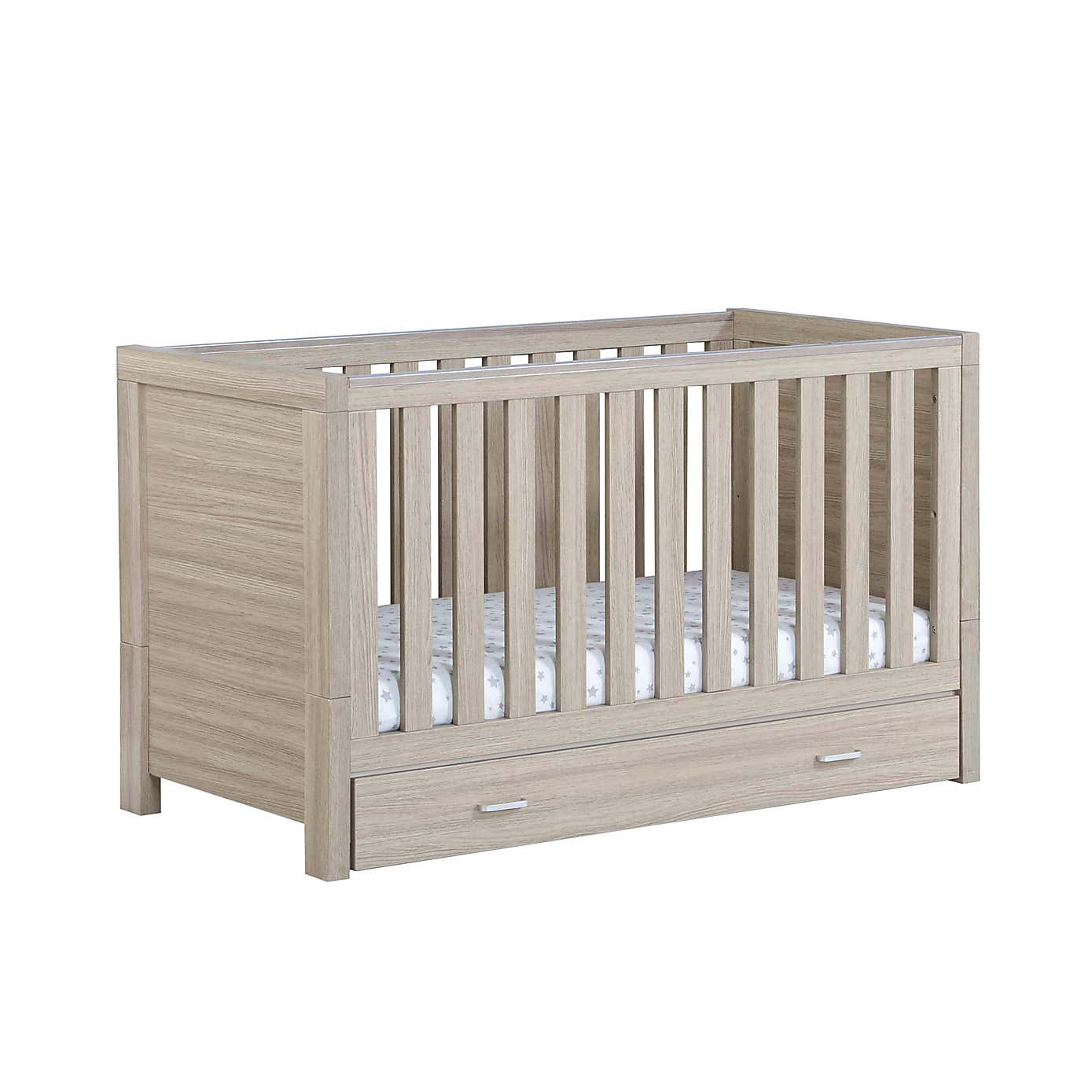 Babymore Luno Cot Bed with Drawer