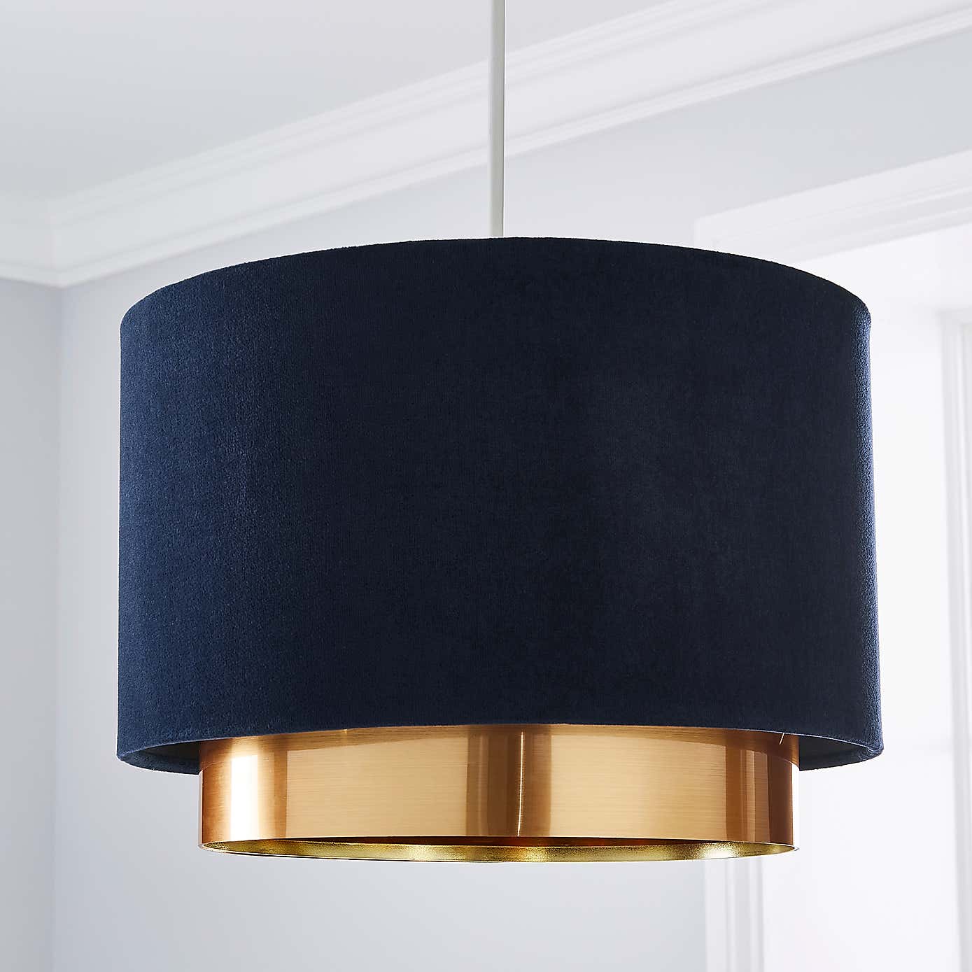 Nesa Two Tier Velvet Lamp Shade