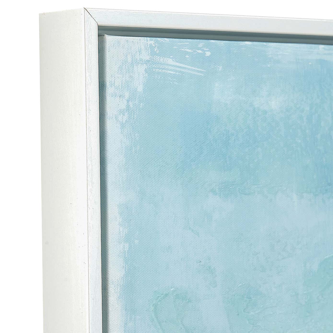 Blues Abstract Framed Canvas