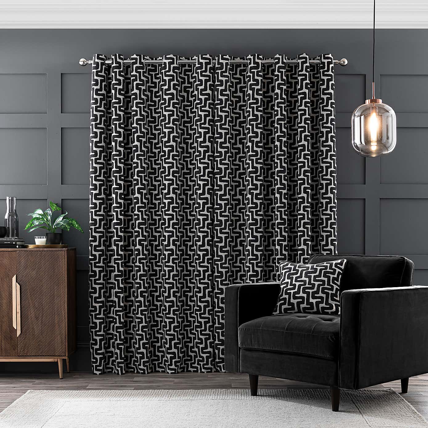 Sonora Chenille Eyelet Curtains