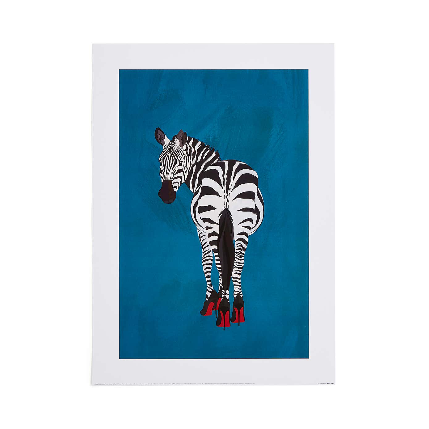 Zebra in Heels Poster