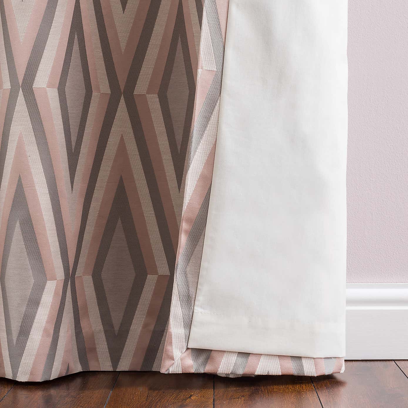 Diamond Jacquard Eyelet Curtains