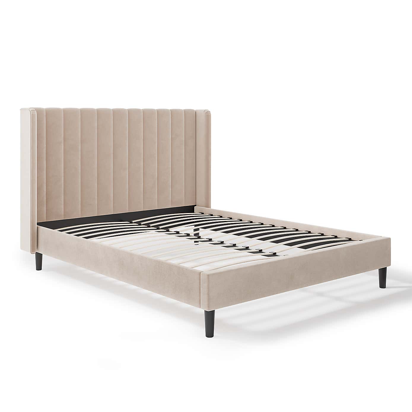 Alara Pleated Velvet Bed