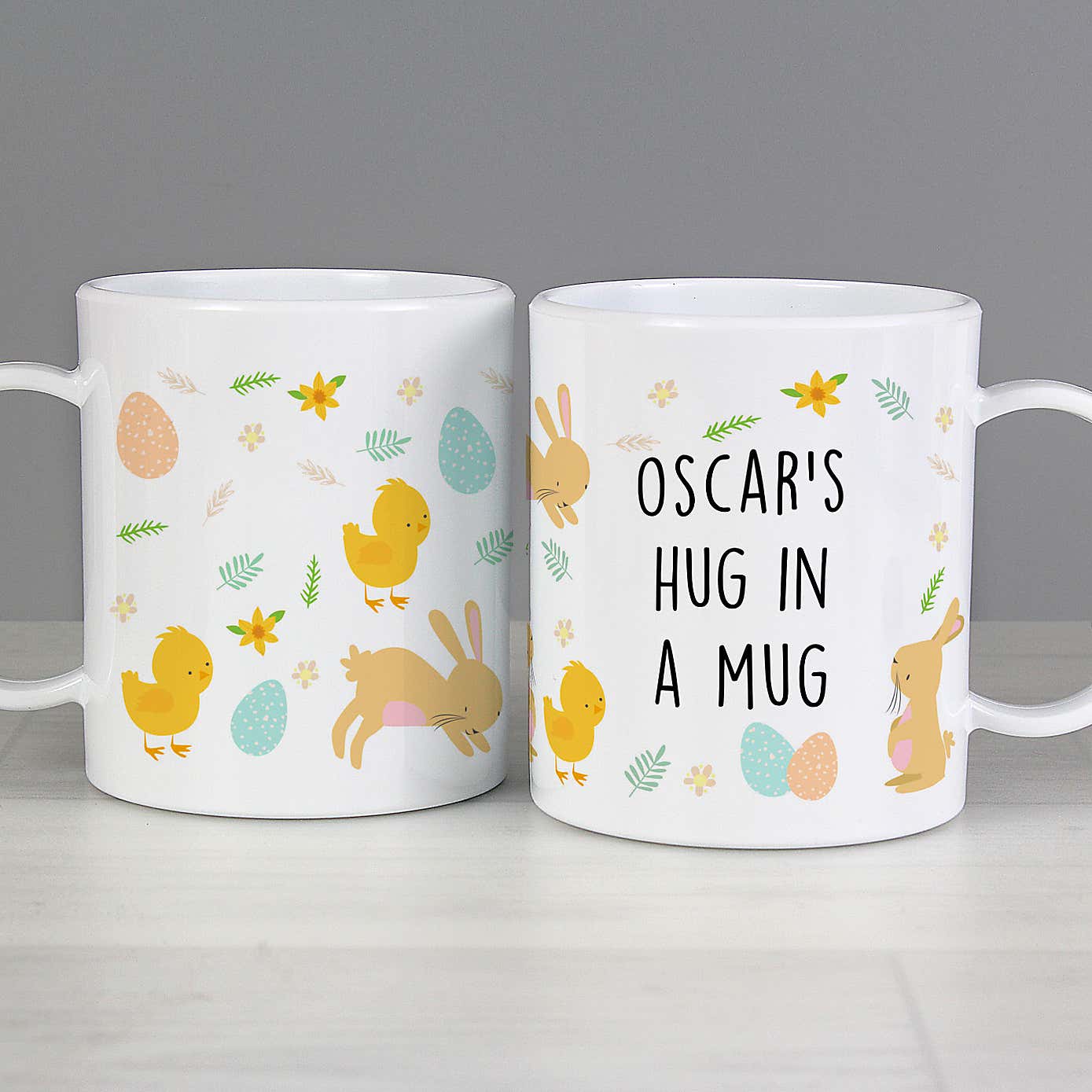 Personalised Easter Bunny Plastic Mug